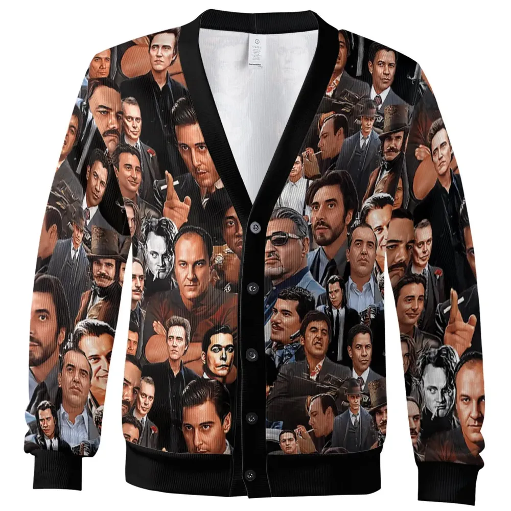 Collage of Gangsters Cardigan - 2