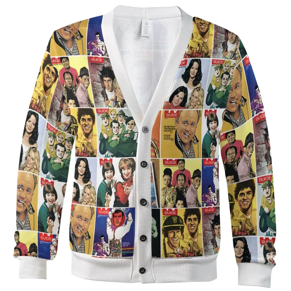 70s TV Guide Covers Cardigan - 2