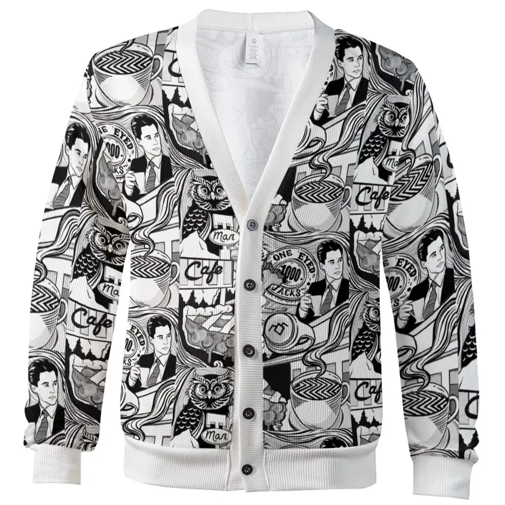 Damn Fine Coffee Twin Peaks Cardigan - 2