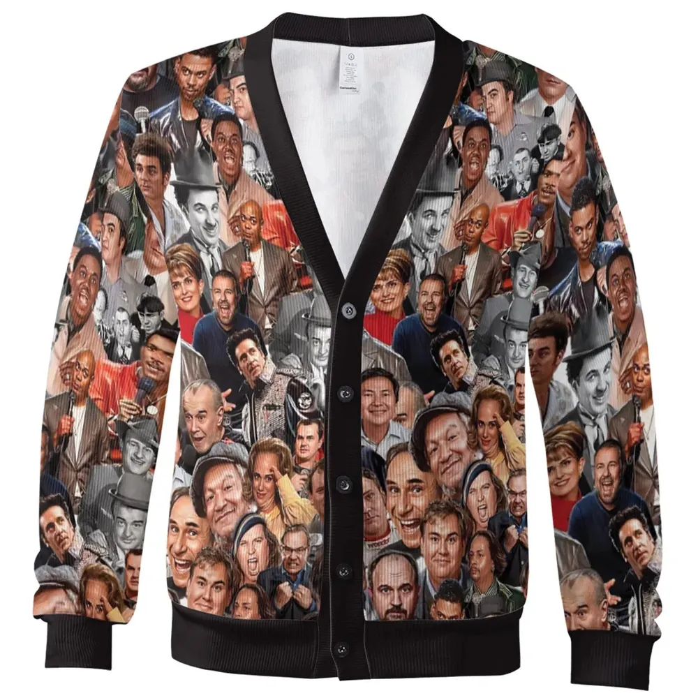Collage of Comedy Cardigan - 2