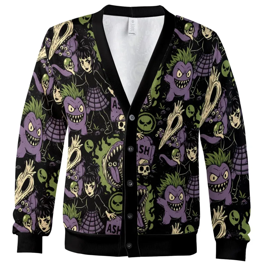 Ghost Monster Movie Game Trainer Cardigan - 2