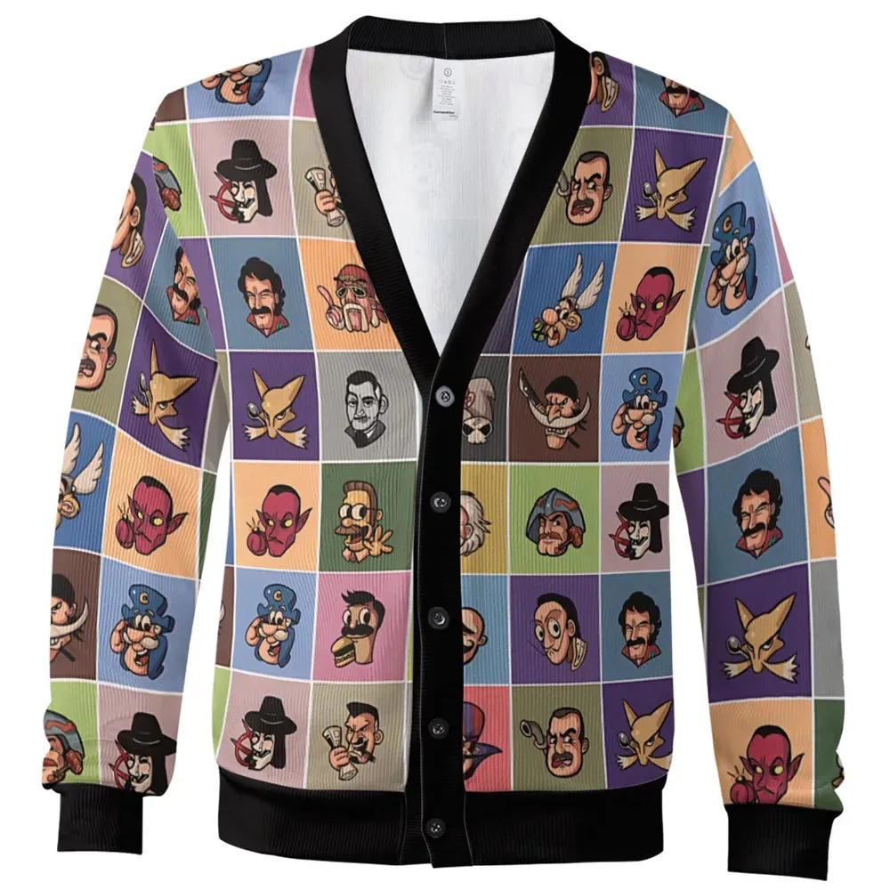 Movember Famous Mustaches Cardigan - 2