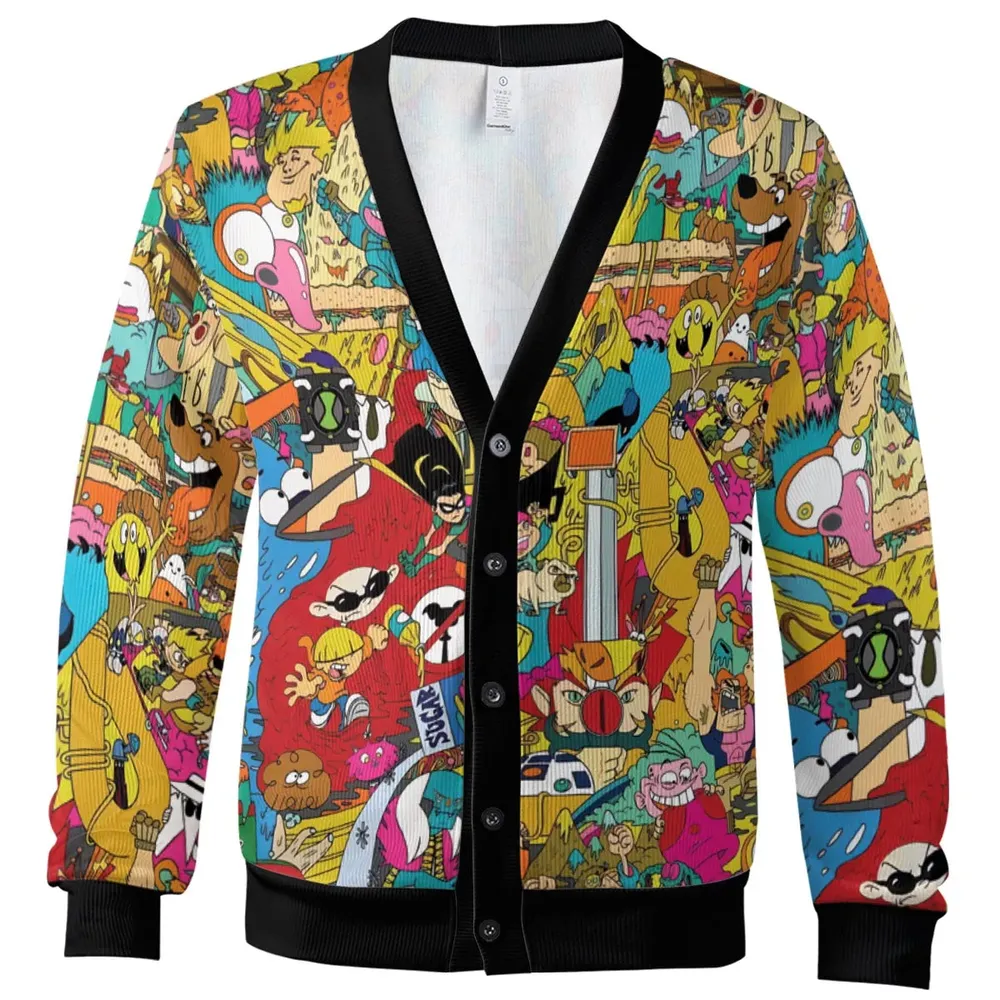 Retro Cartoons Adventure Time Cardigan - 2