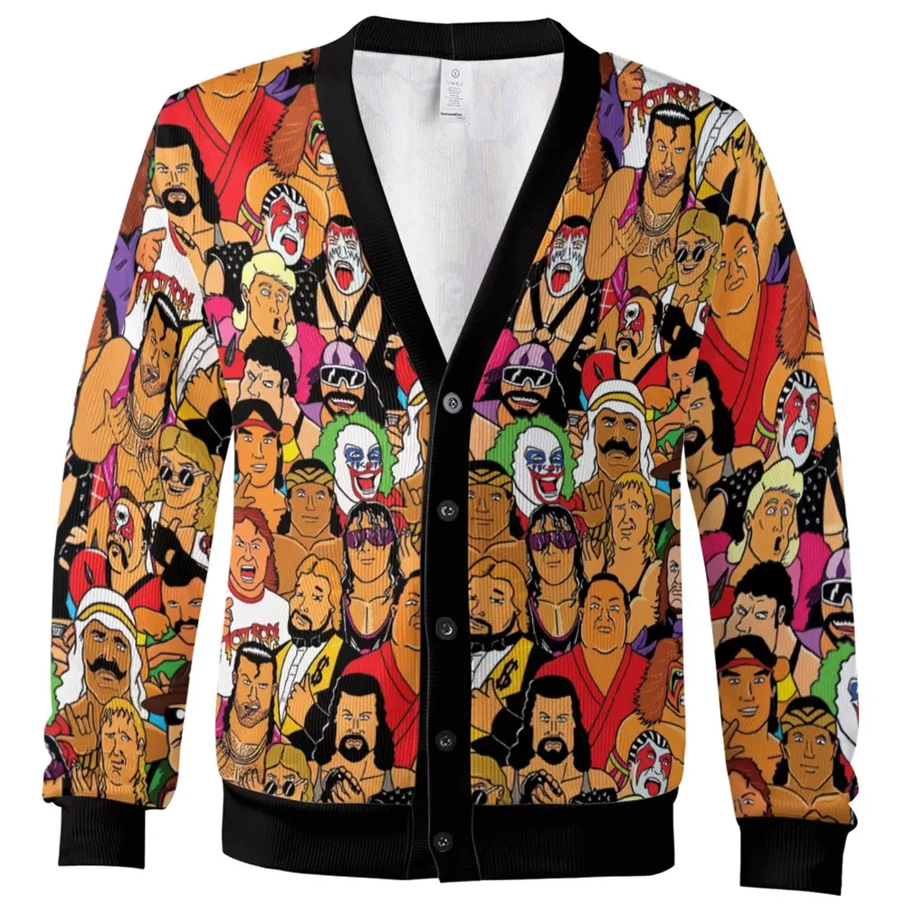 Classic WWF Cartoon Cardigan - 2