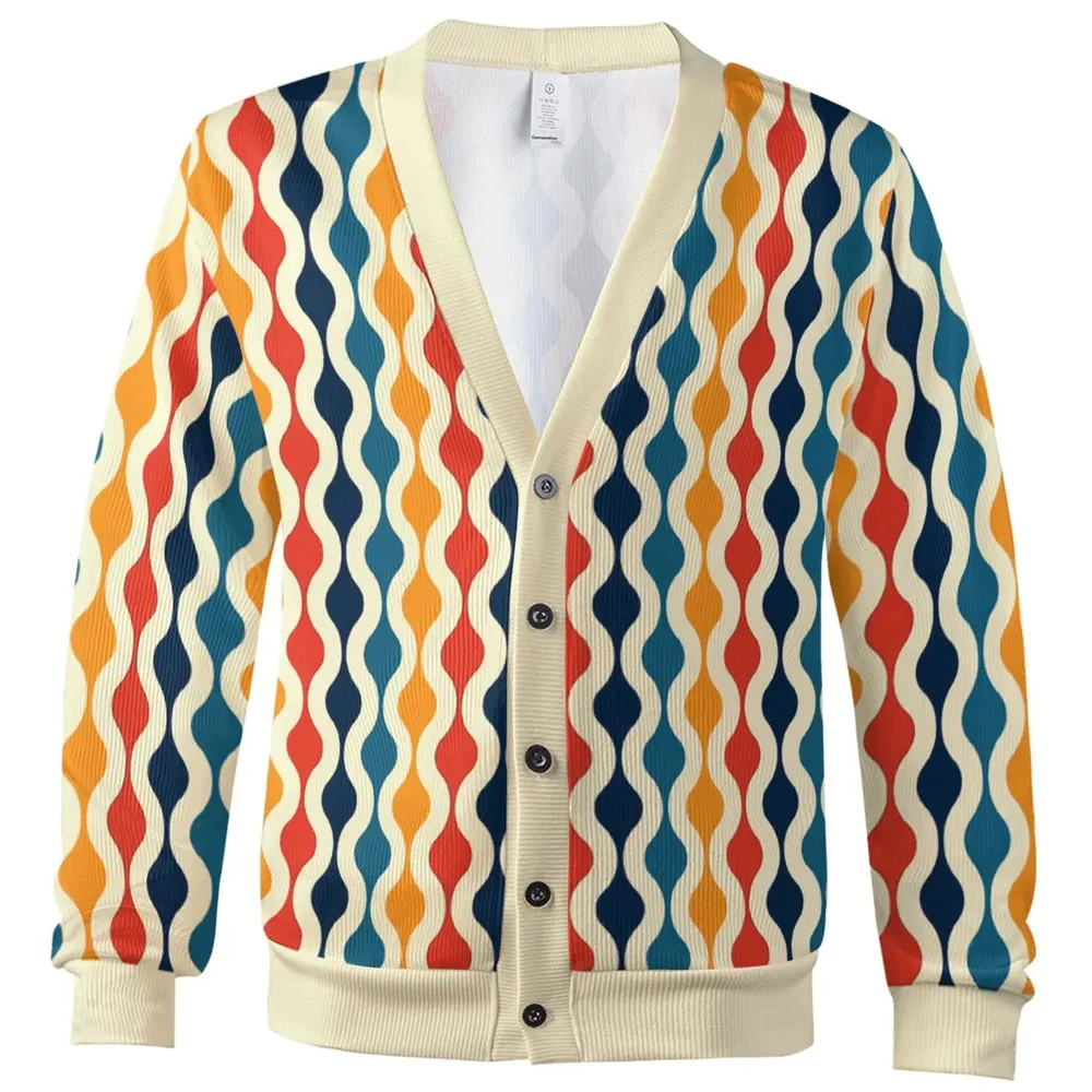 Groovy 70's pattern Cardigan - 2