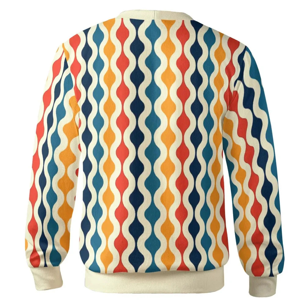 Groovy 70's pattern Cardigan - 3
