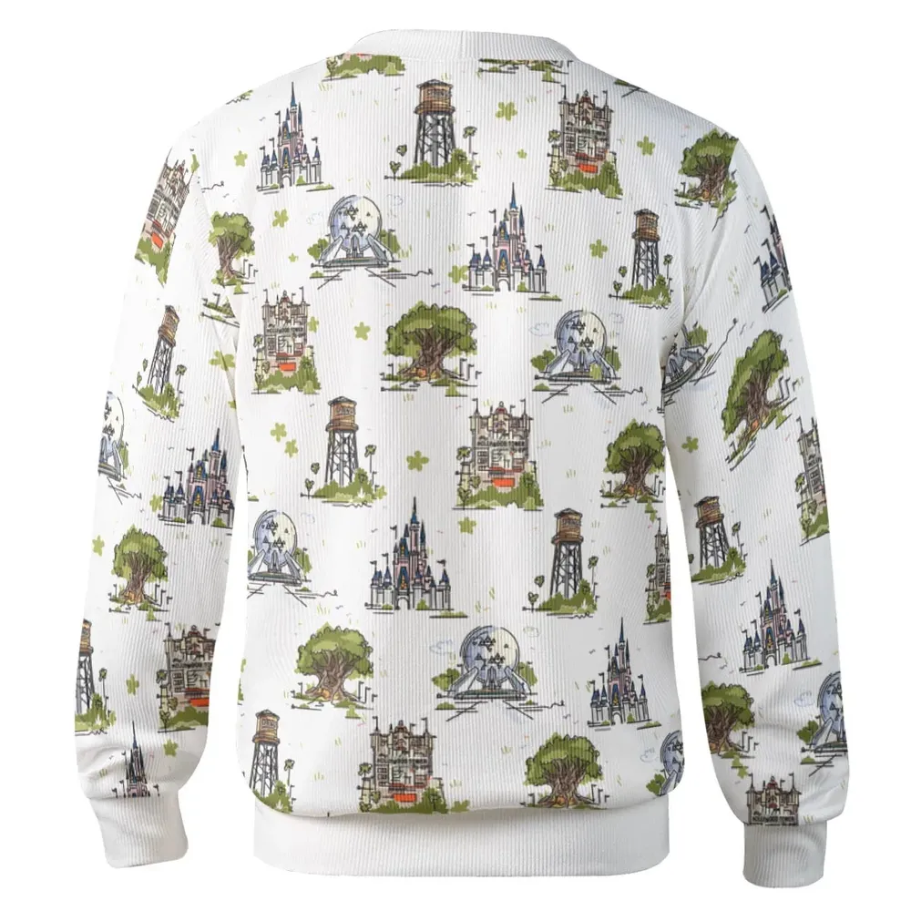 Theme Park Collage Cardigan - 3
