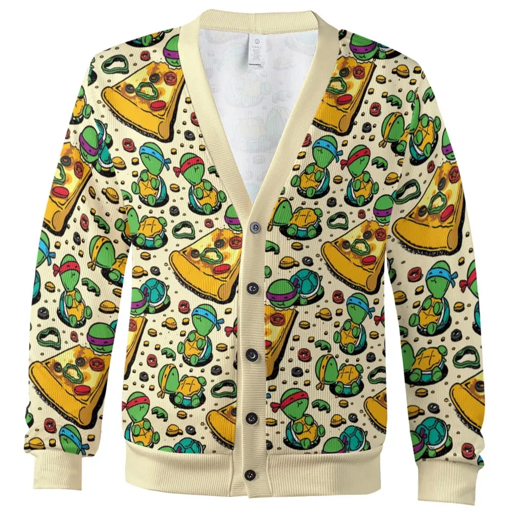 Turtles Pizza Lover Cardigan - 2