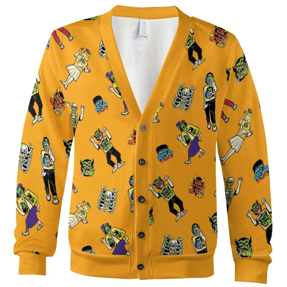Trick-or-treat memories stitched Cardigan - 2