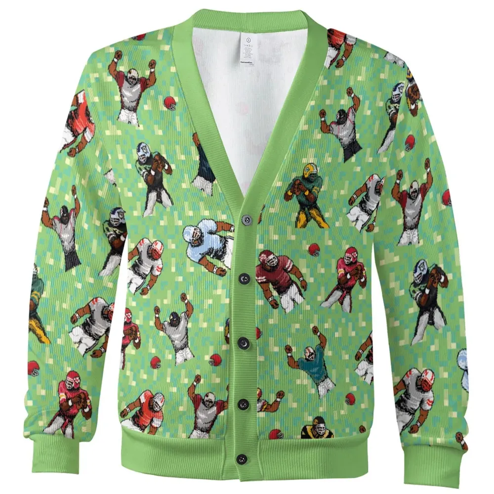 Tecmo Bowl Game Characters Cardigan - 2