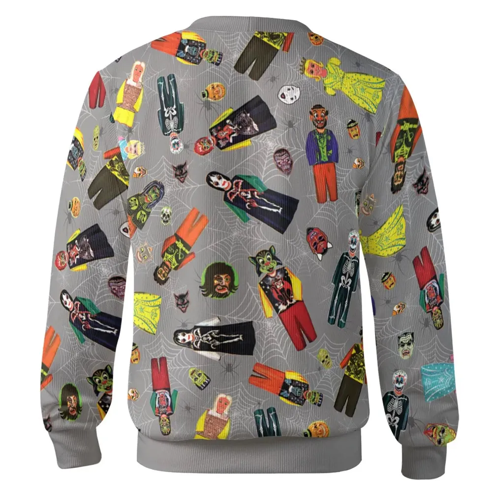 70s Costumes Monster Masks Cardigan - 3