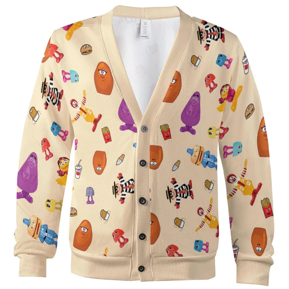 Mcdonalds Vintage Characters Toys Cardigan - 2