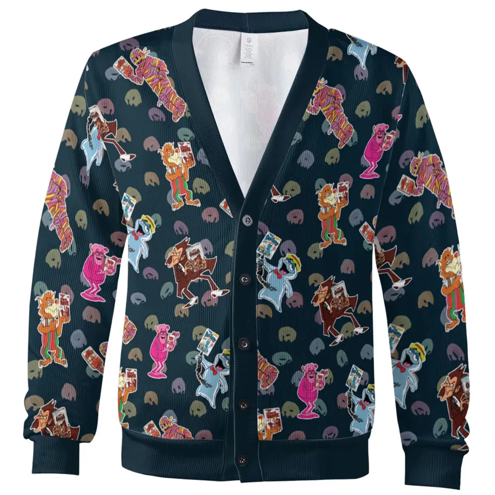 80s Cereal Monsters Cardigan - 2