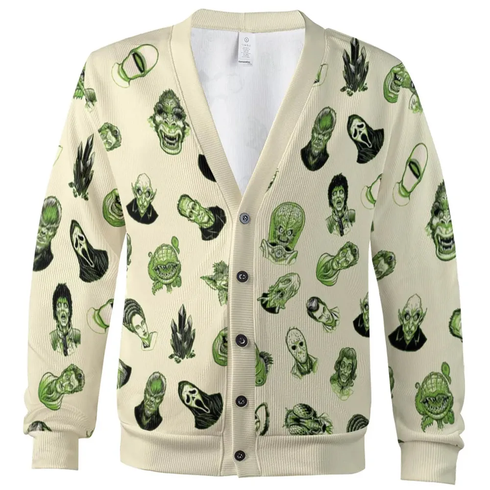 Monster Party Halloween Cardigan - 2