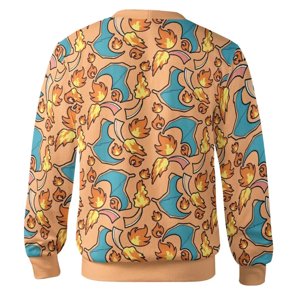 Flame Monster Collage Cardigan - 3