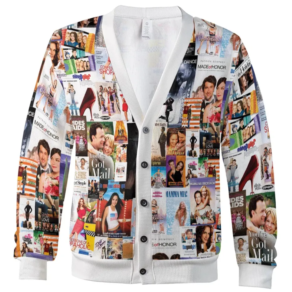 Chick Flick Movie Poster Collage Cardigan - 2
