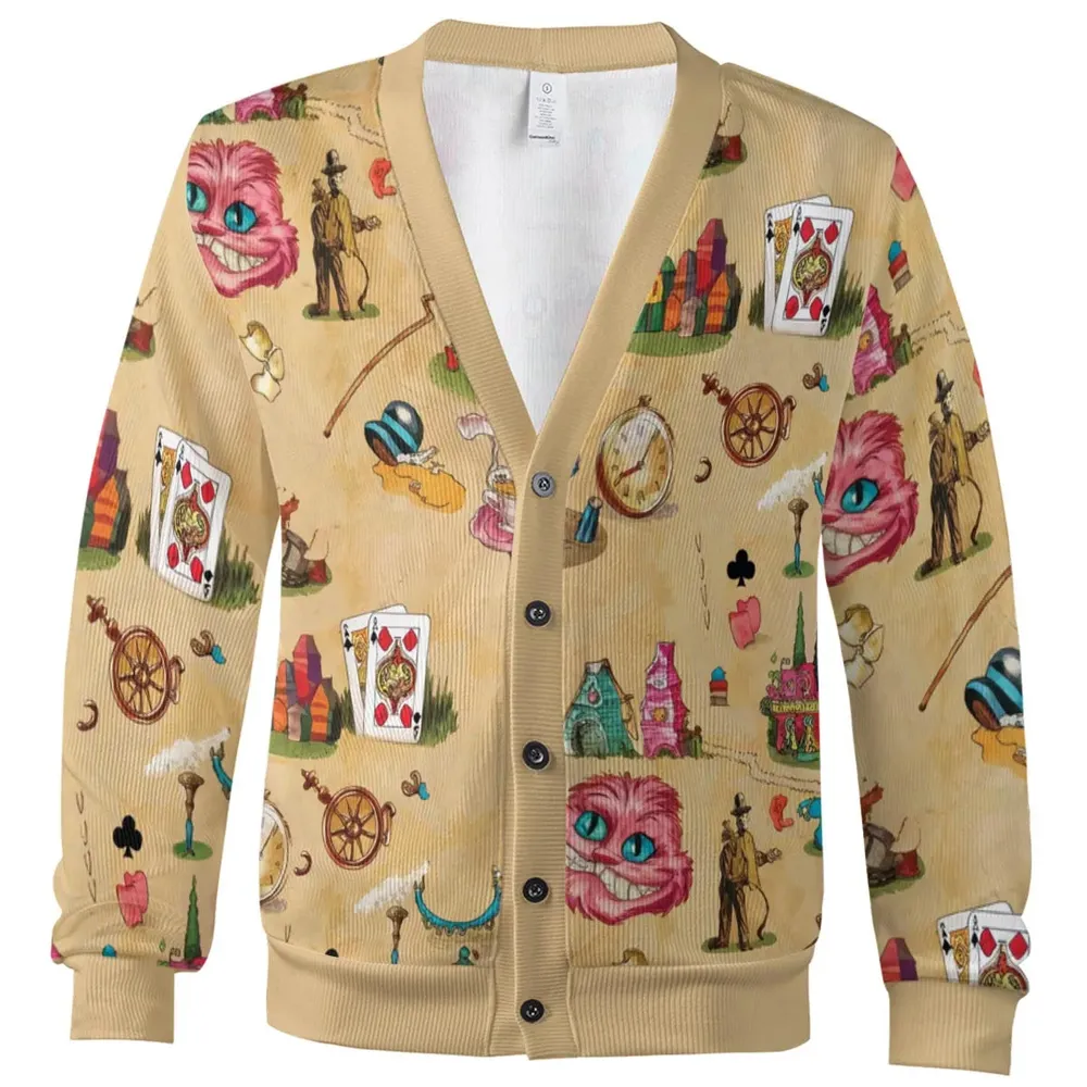 Wonderland map Cardigan - 2