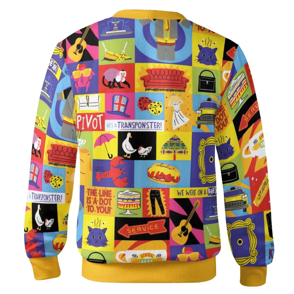 Iconic Friends Pattern Cardigan - 3