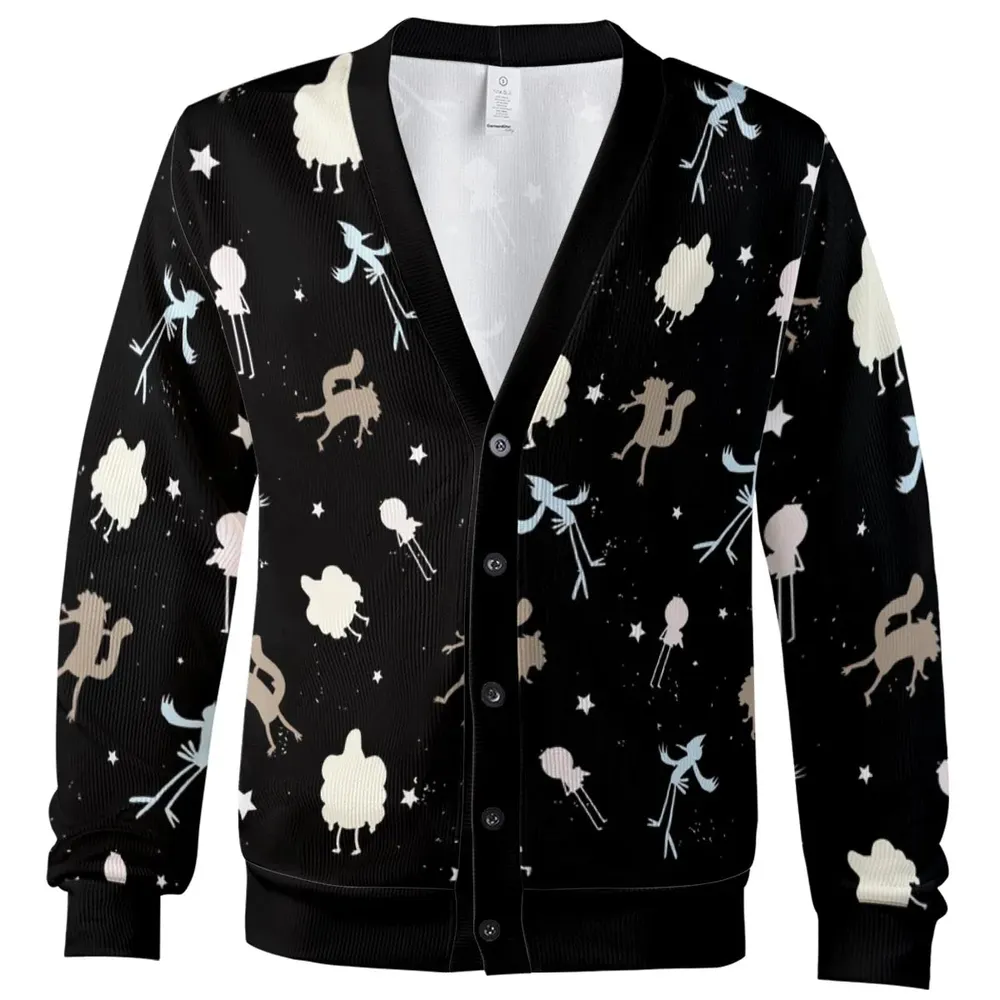 Regular Show Pattern Cardigan - 2