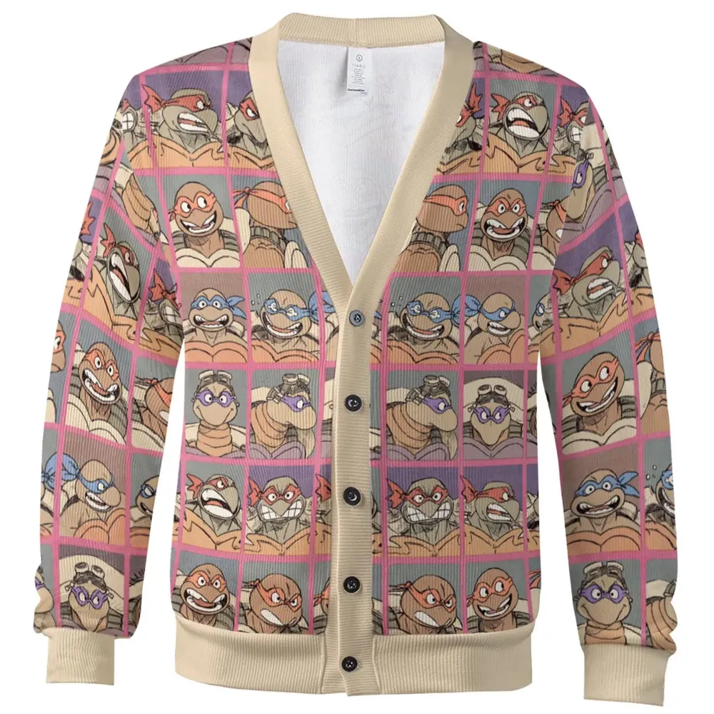 Turtle Faces TMNT Cardigan - 2