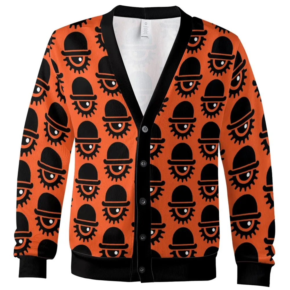 Eye and Bowler Hat Cardigan - 2