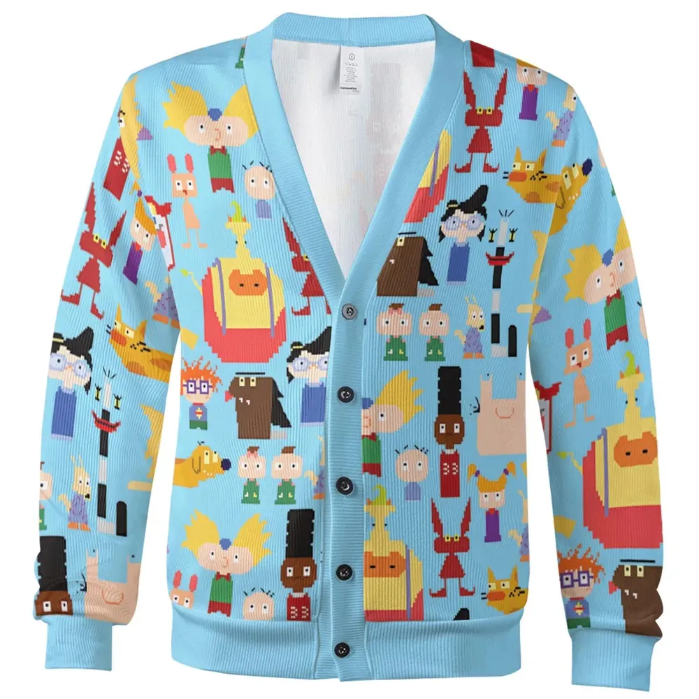 90's Carton Pixel Cardigan - 2