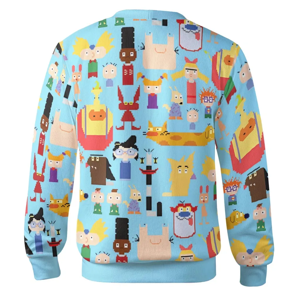 90's Carton Pixel Cardigan - 3