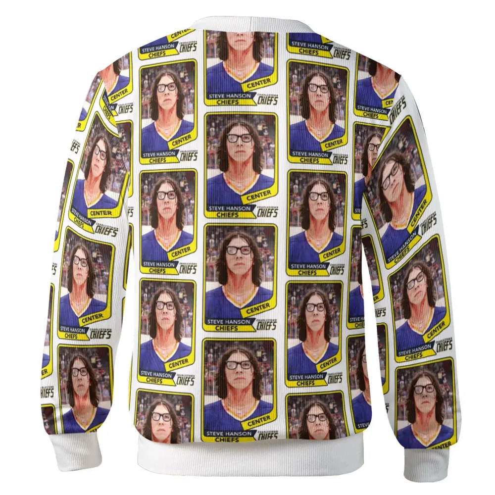 Steve Hanson Hockey Card Cardigan - 3