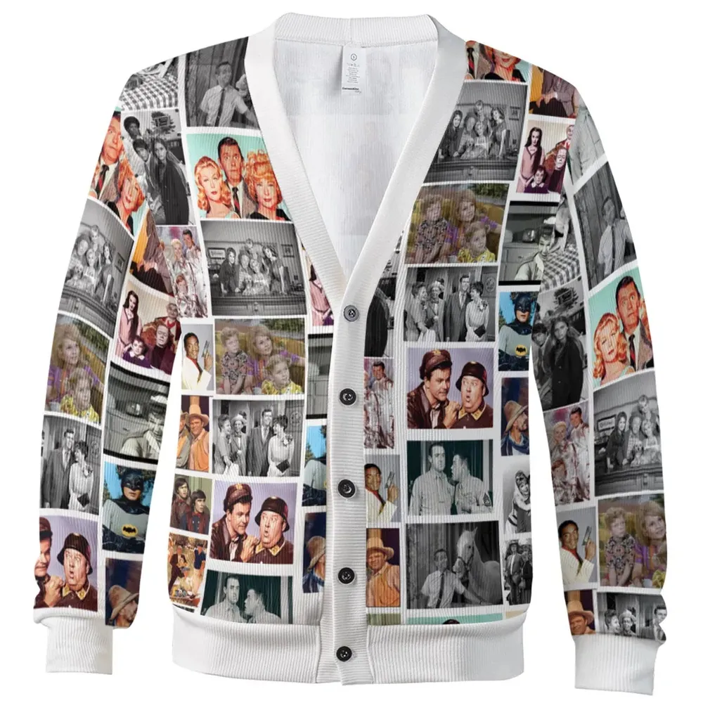 Collage of 1960's TV shows Cardigan - 2