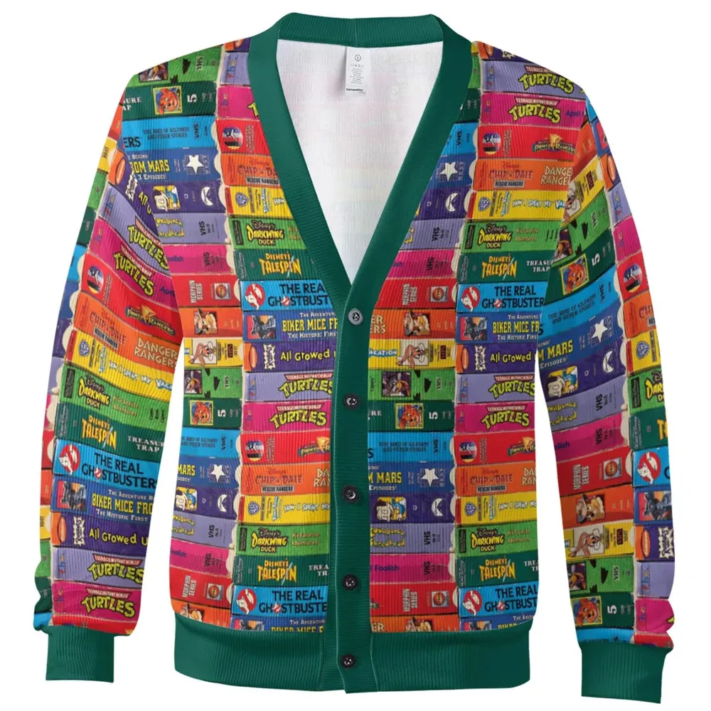 Cartoons Movie Retro Cassete Cardigan - 2
