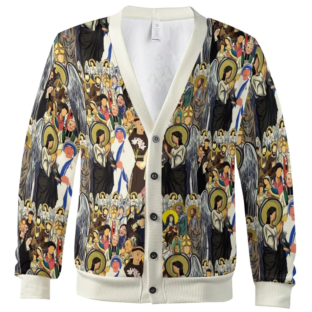 Saints, All saints, Catholic Saints Cardigan - 2