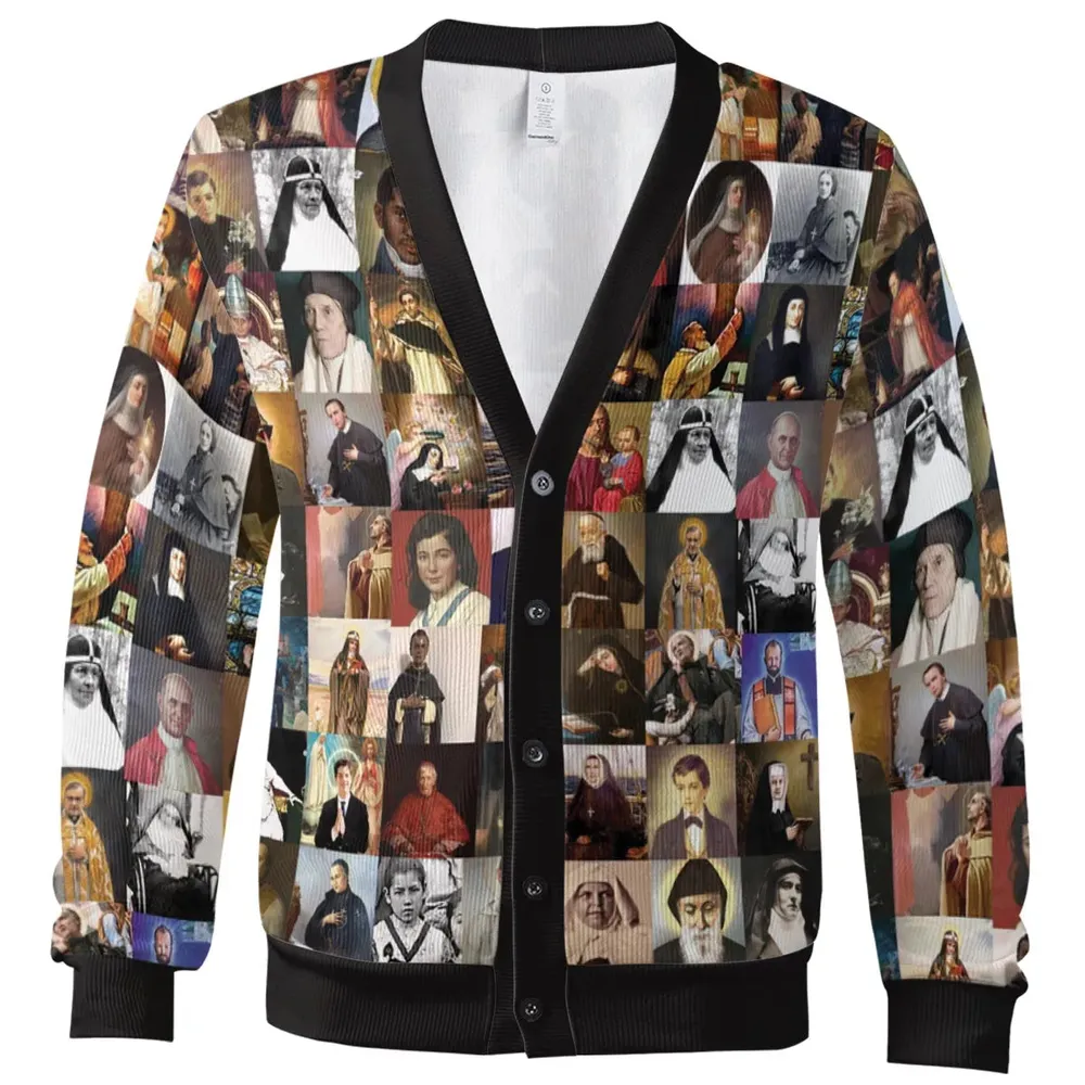 Saints, All saints, Catholic Saints Cardigan - 2