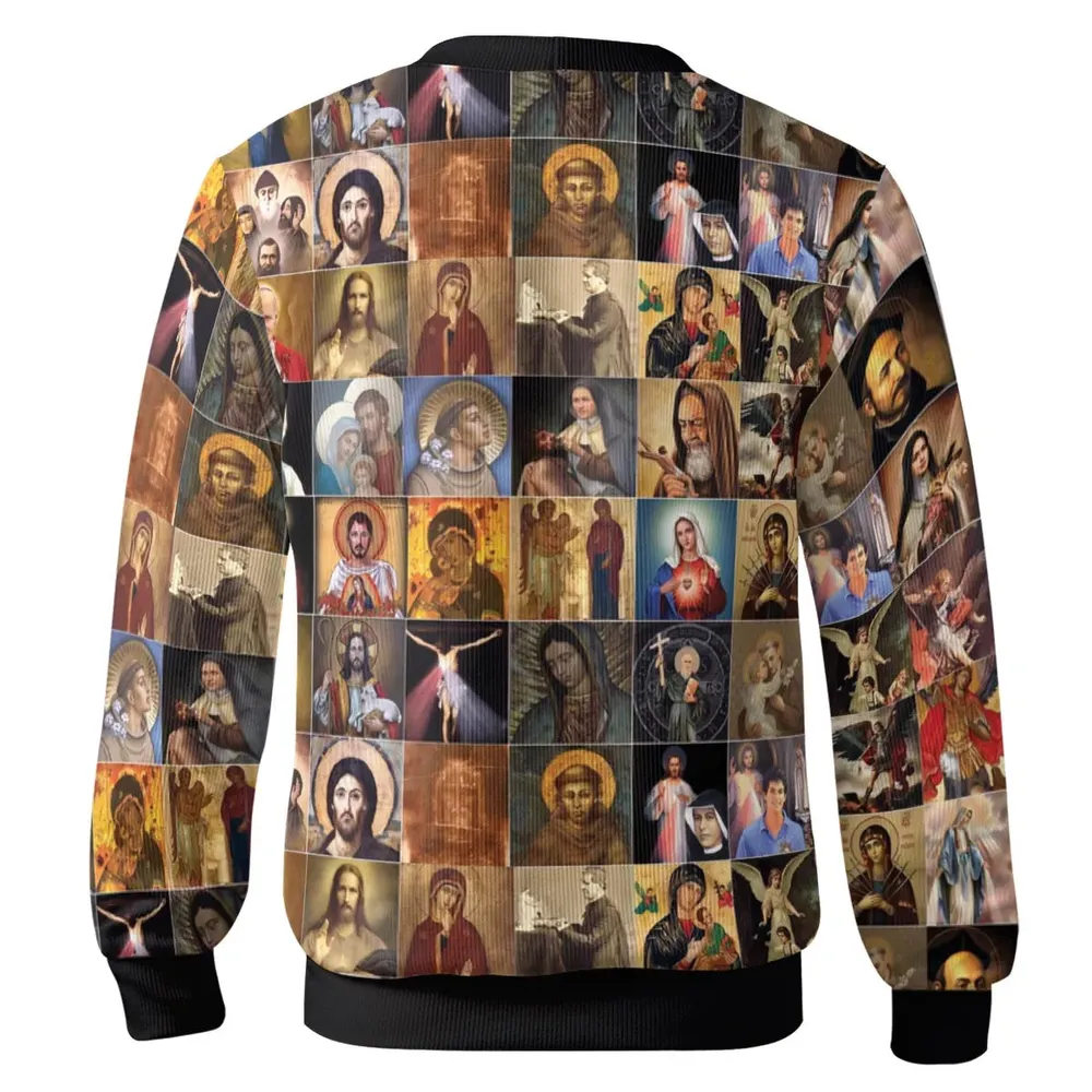 Saints Jesus Mary I trust in You Cardigan - 3