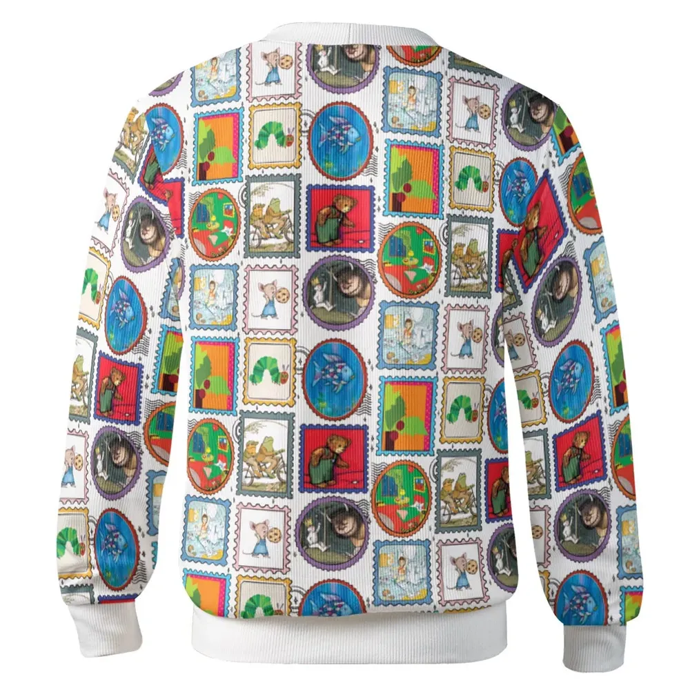 Nostalgic Kids Books Stamps Cardigan - 3