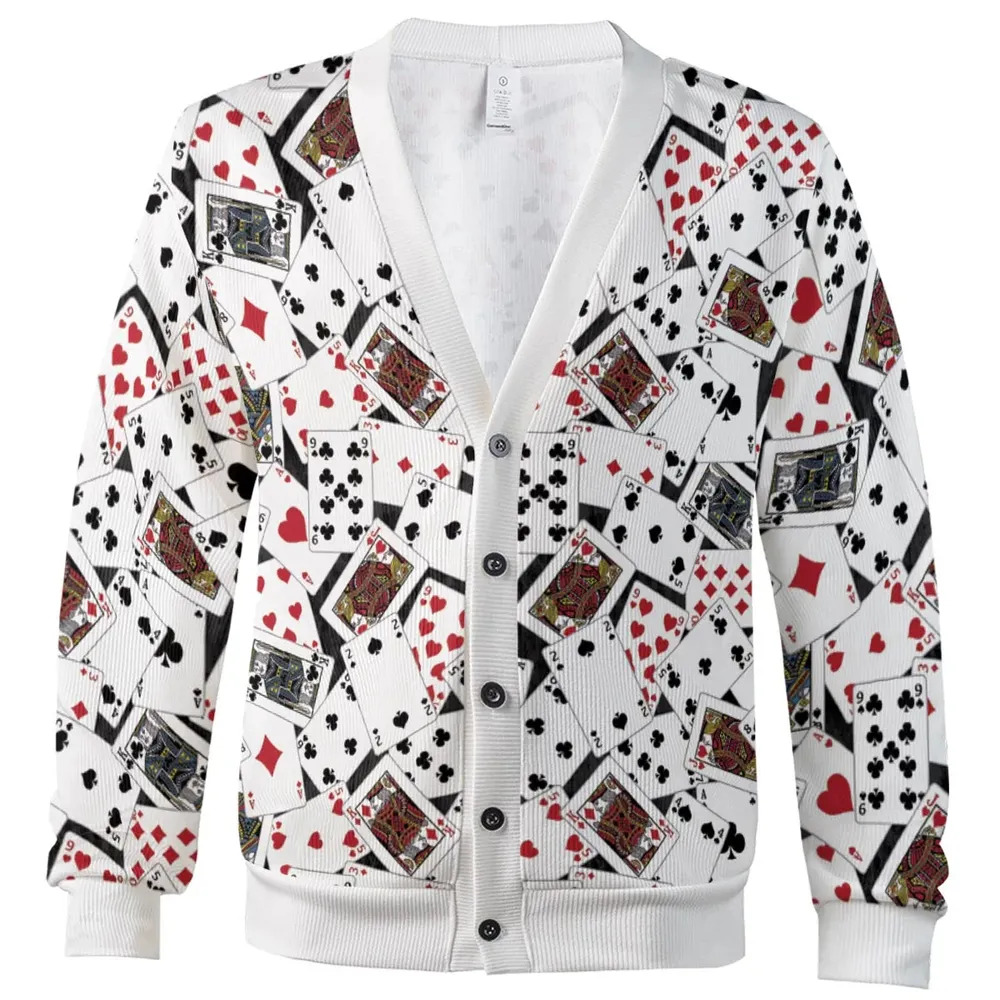 Man Cave Playing Cards Cardigan - 2
