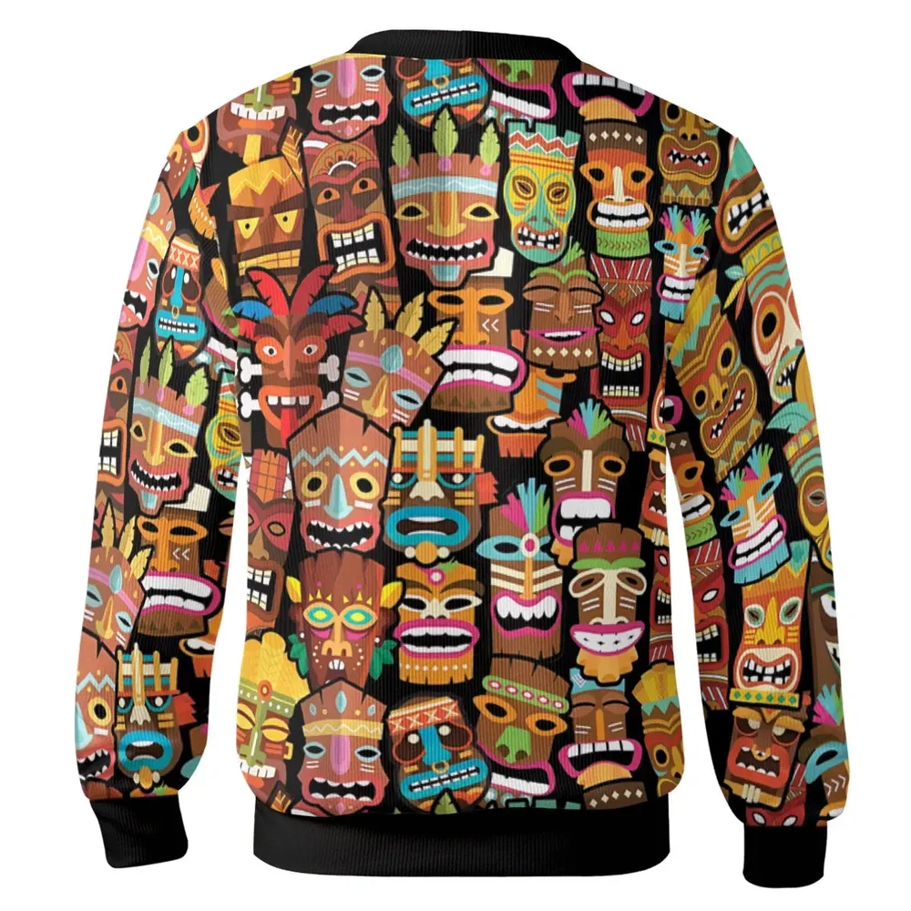 Tiki Pattern Cardigan - 3