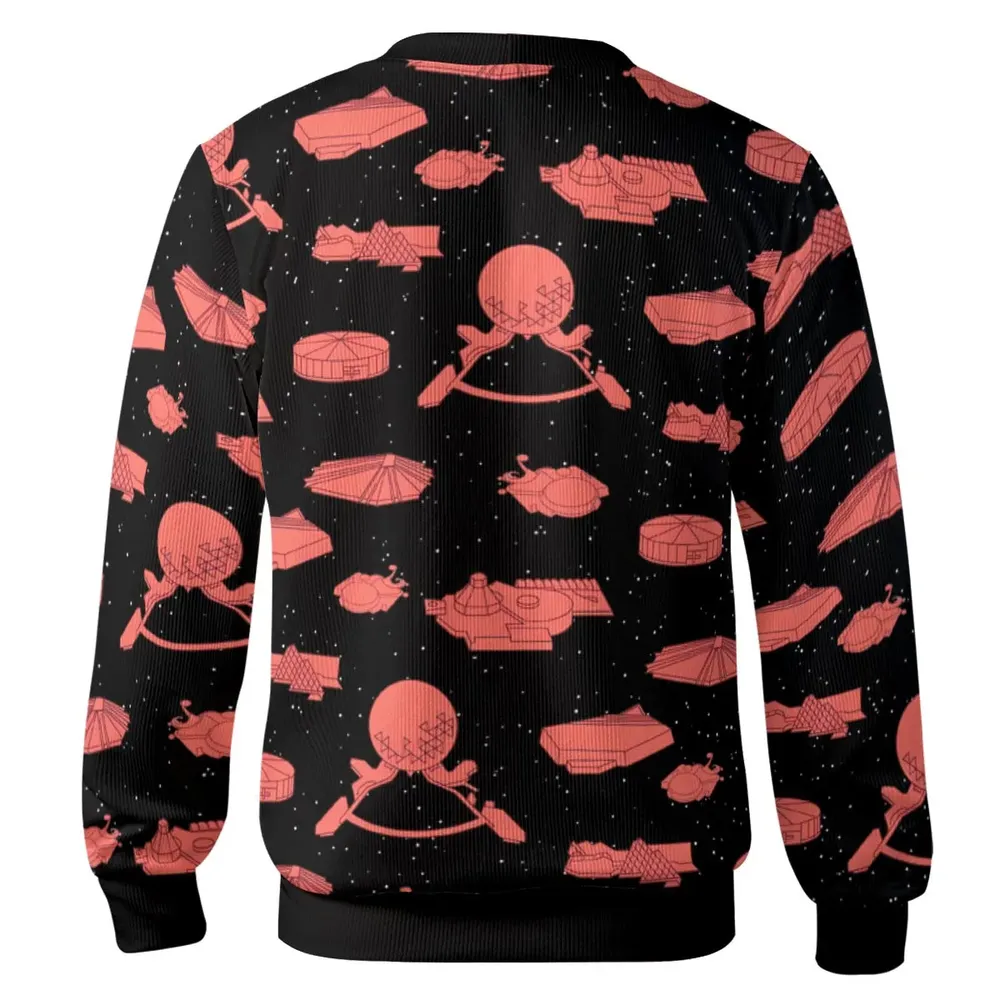 Retro Future World Map Cardigan - 3