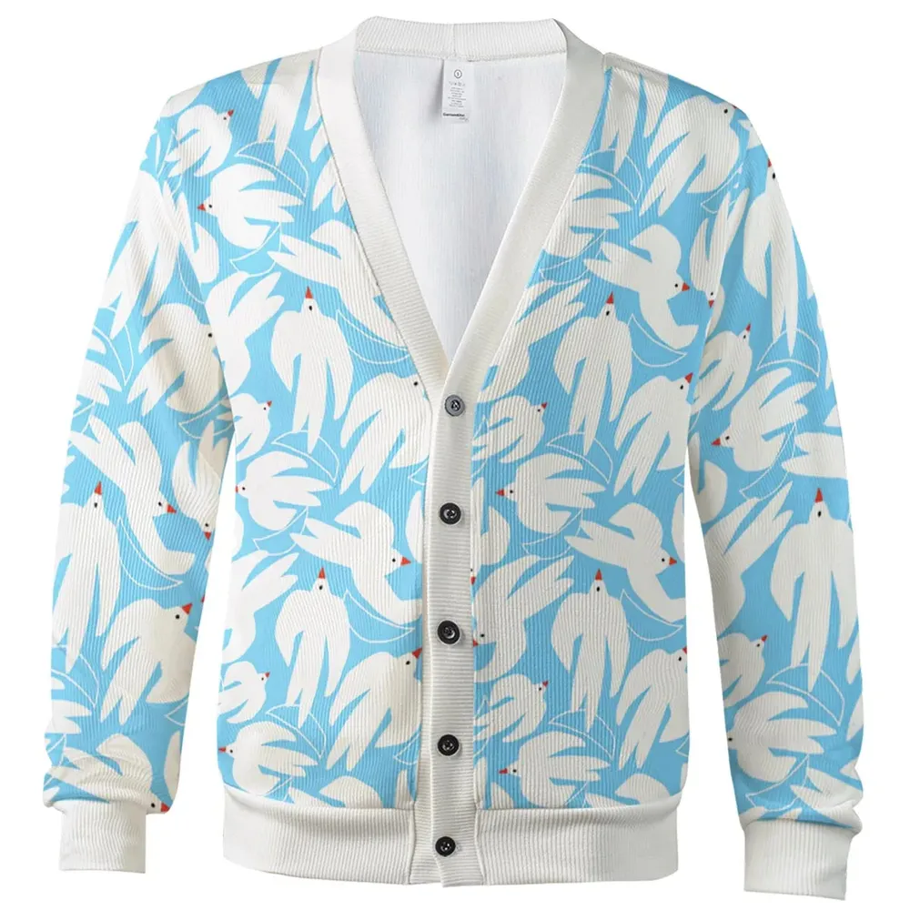 The Dove And Peace Christian Cardigan - 2