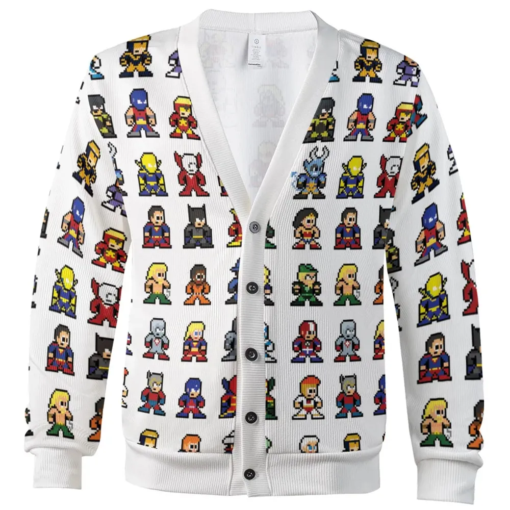 8-bit Cartoon League Cardigan - 2