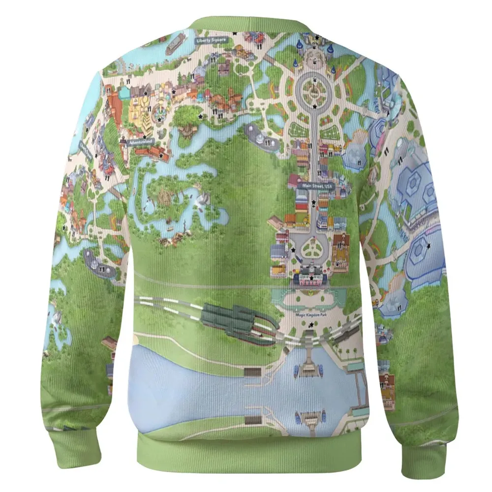 Magical Kingdom Park Map Cardigan - 3