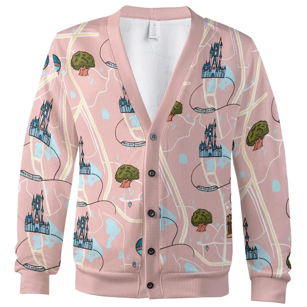 Theme Park Map Cardigan - 2