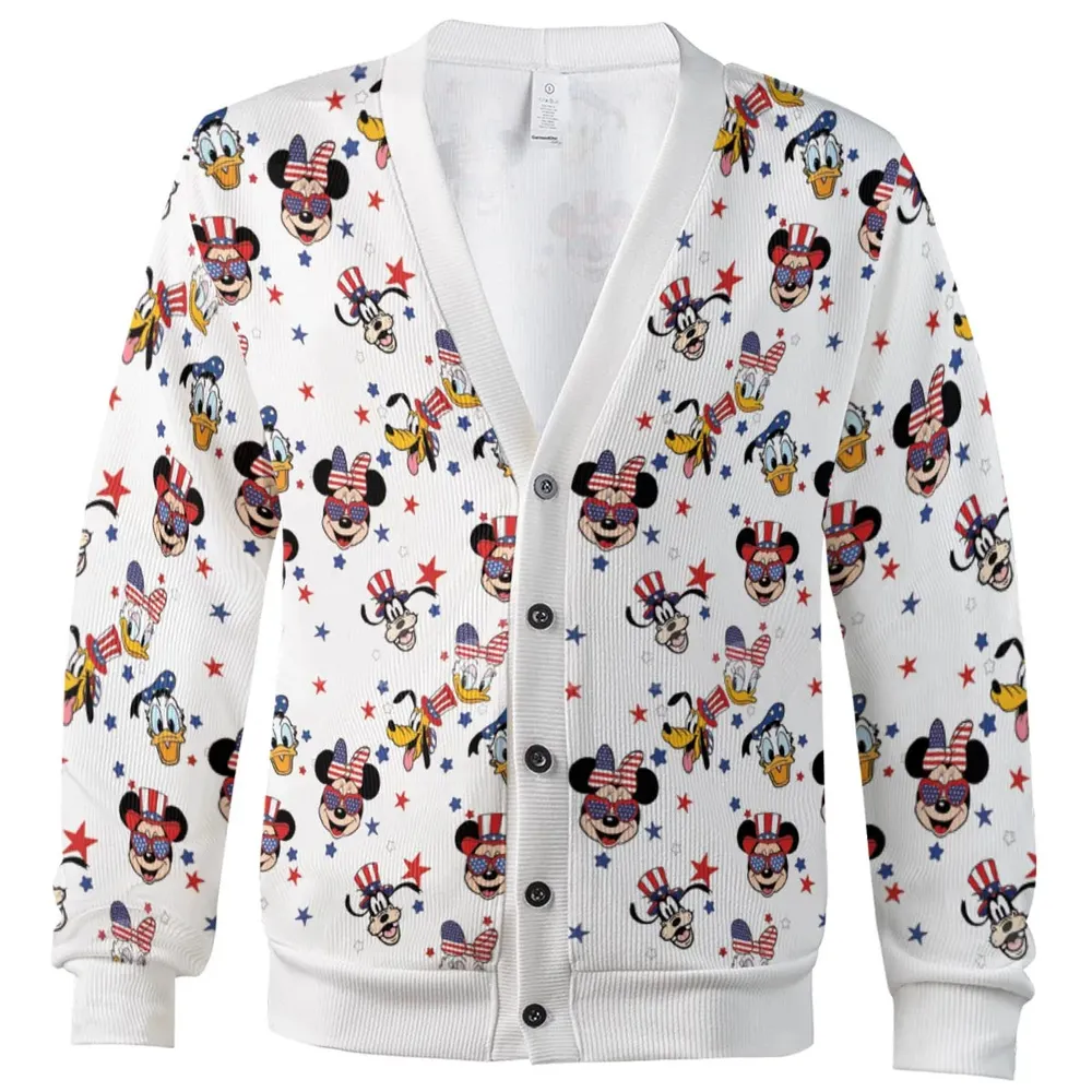 4th of July Cartoon Cardigan - 2