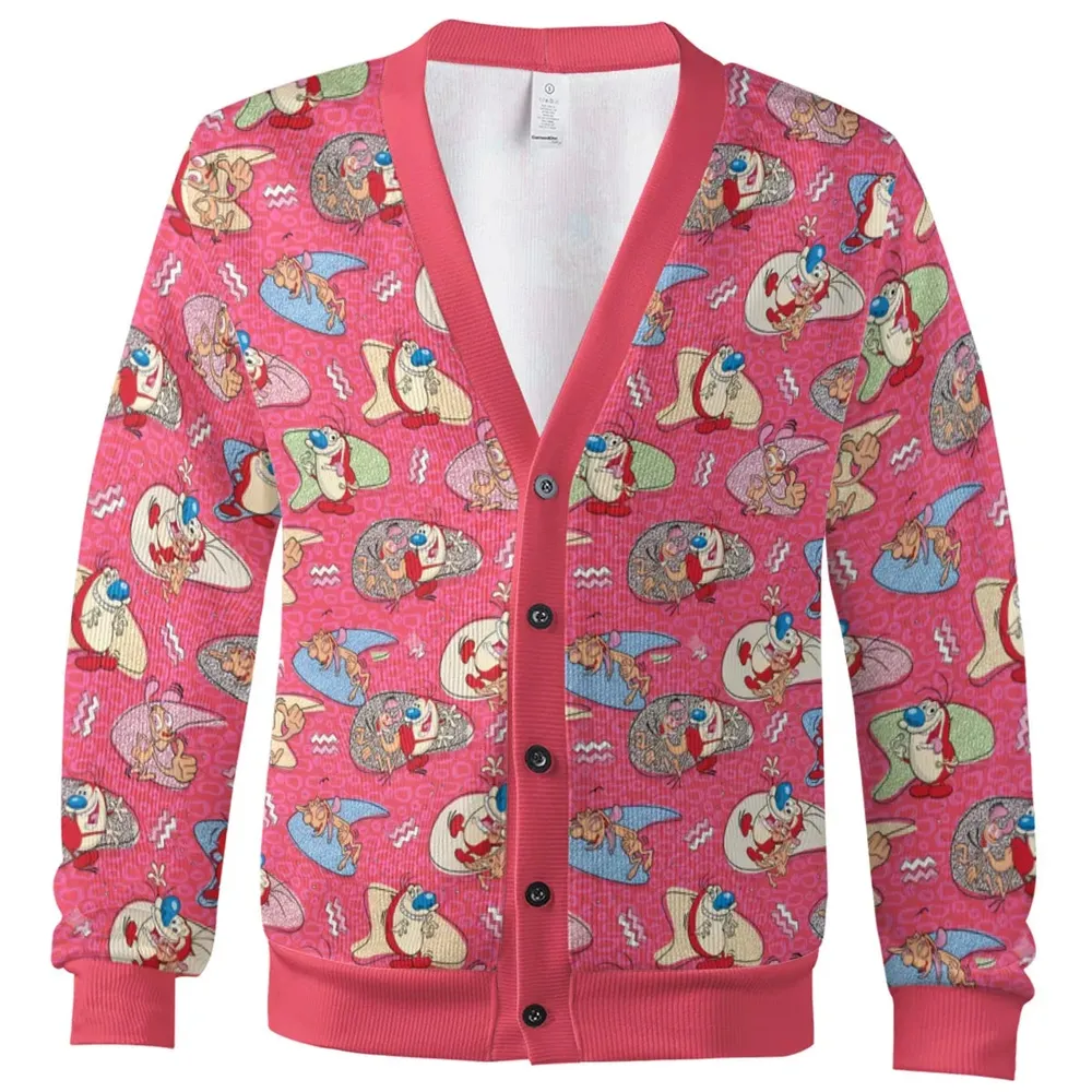 Cartoon Madness The Ren and Stimpy Show Cardigan - 2