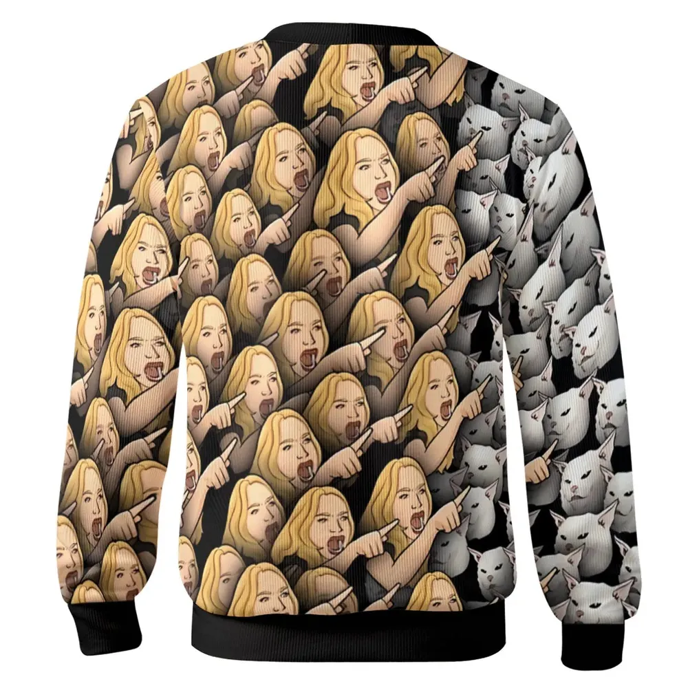 Womans Yelling at Cats Cardigan - 3