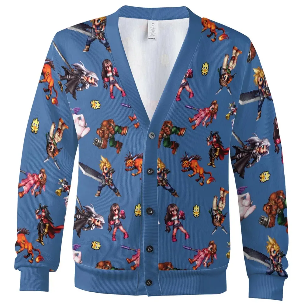 Ffvvii sprite cute pattern Cardigan - 2