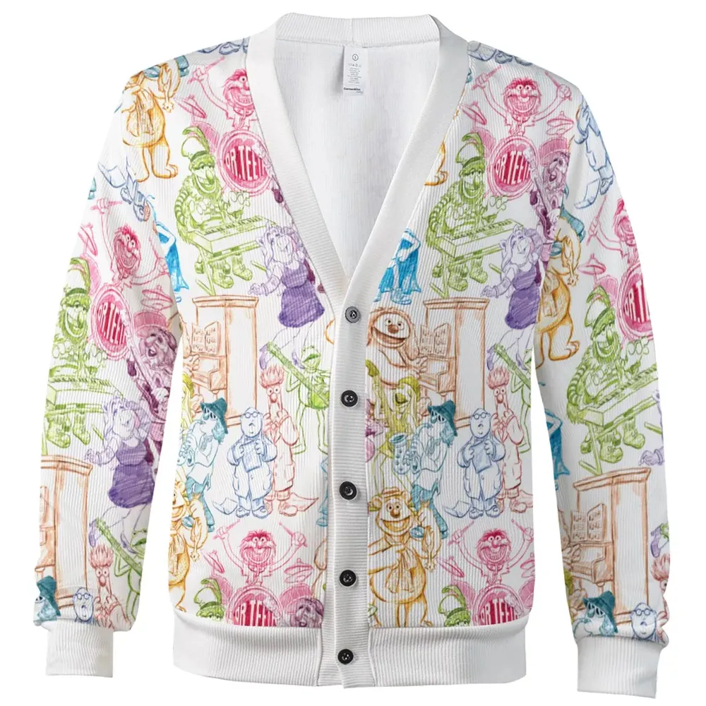Colorful Muppets Cardigan - 2