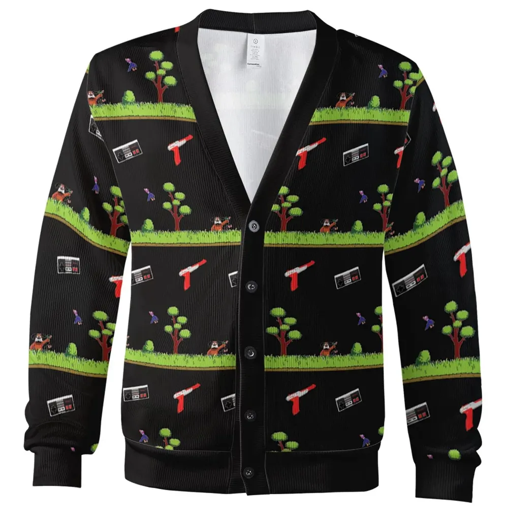 Duck Shooting Arcade Game Cardigan - 2