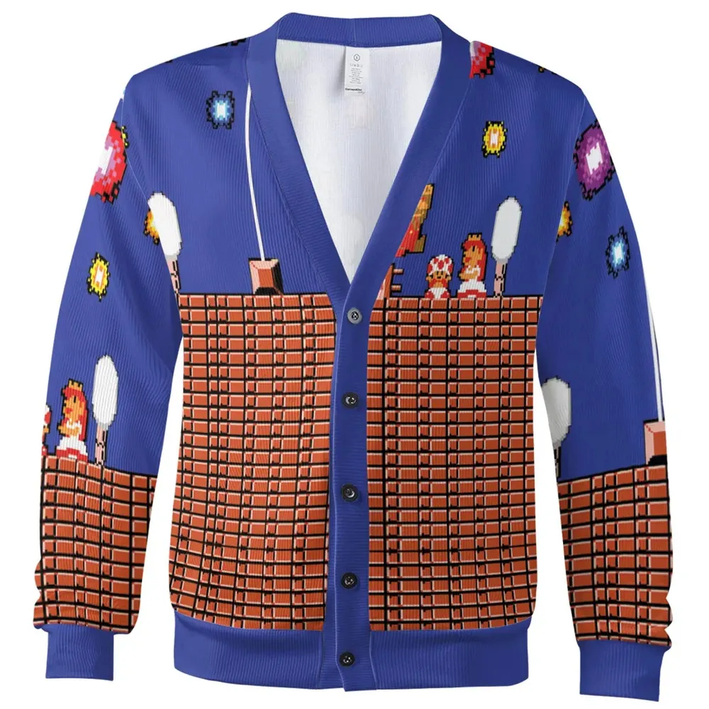 Patriotic Super Mario for Independence Day Cardigan - 2