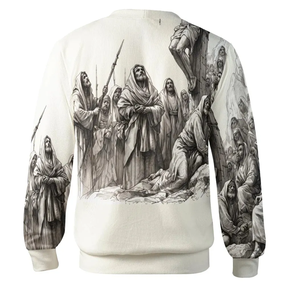 He Died For Us Christian Cardigan - 3