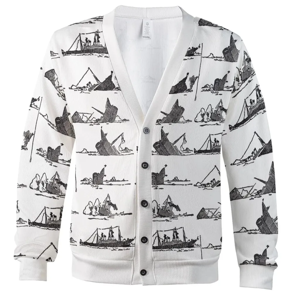 Shipwreck sketch Cardigan - 2